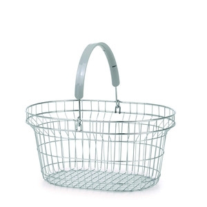 Koszyki Sklepowe Druciane Owalne OV17 Metalowy Kosz na Zakupy