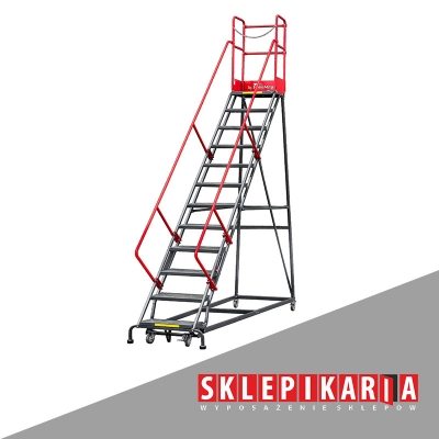 Drabiny Magazynowe Mobilne - Przejezdne Pomosty Magazynowe