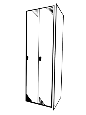 Szafka BHP Ekonomiczna, Metalowa Szafka do Szatni, Magazynu, Sklepu