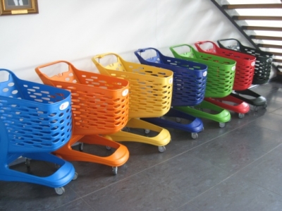 Wózki Sklepowe MINI 80L, MIDI 160L i MAXI 210L - Wózek z Tworzywa