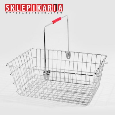 Oferta Promocyjna - Koszyk Sklepowy Druciany z Jedną Rączką
